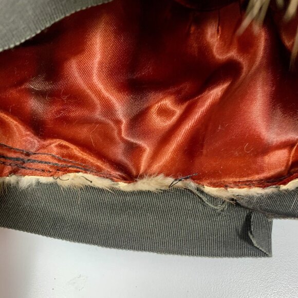 Womens Hat Vtg 1960s Light Brown Mink Fur Pillbox Mid Century Modern Luxury main image 8